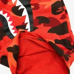 Shorts Bape Camo Shark Shorts Red - Image 6