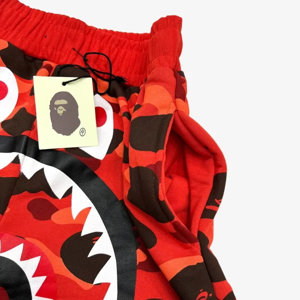 Shorts Bape Camo Shark Shorts Red - Image 7