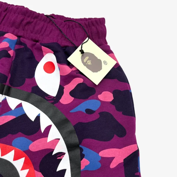 Shorts Bape Camo Shark Shorts Purple - Image 2