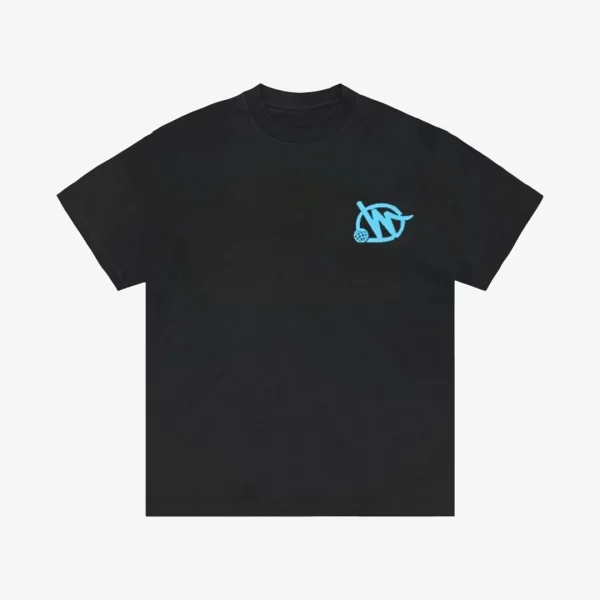 T-Shirt Minus Two Black/Blue - Image 2