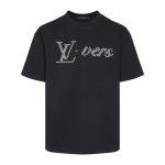 T-shirt Louis Vuitton LV Lovers Black