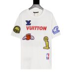 T-shirt Louis Vuitton LV White NBA Patches