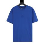 T-shirt Louis Vuitton LV Blue Embroidered Logo
