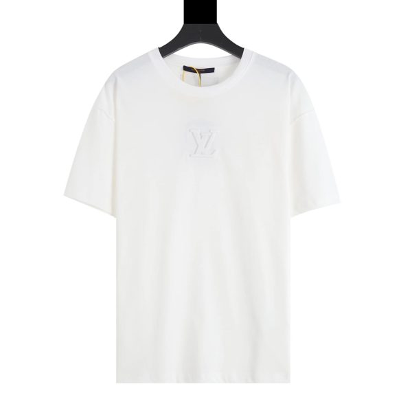 T-shirt Louis Vuitton LV White Embroidered Logo - Image 1