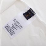 T-shirt Louis Vuitton LV White Embroidered Logo - Image 3