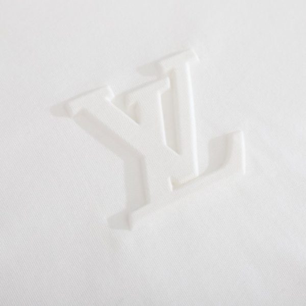 T-shirt Louis Vuitton LV White Embroidered Logo - Image 4