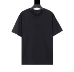 T-shirt Louis Vuitton LV Black Embroidered Logo