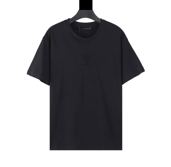 d99170_22502-1.jpg T-shirt Louis Vuitton LV Black Embroidered Logo - Image 1