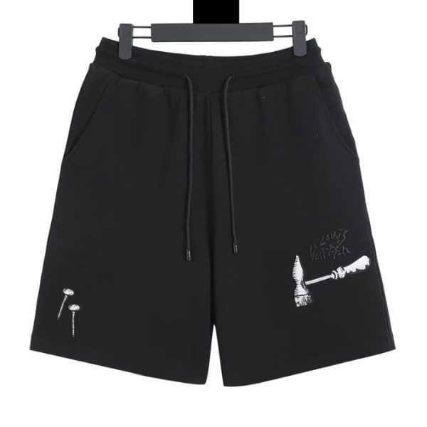 d99180_16132-1.jpg Shorts Louis Vuitton LV Black Embroidered Tools - Image 1
