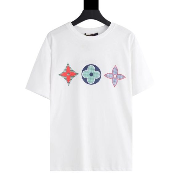 d99191_22694-1.jpg T-shirt Louis Vuitton LV White Colorful Symbols - Image 1