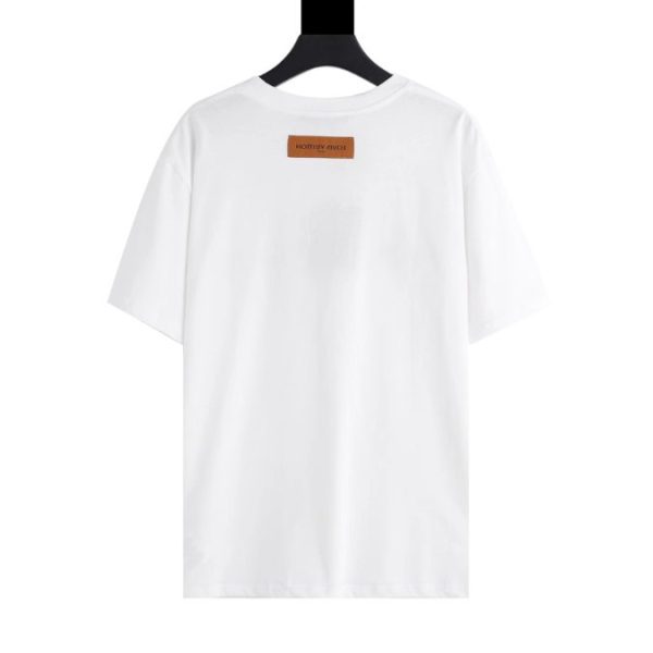 T-shirt Louis Vuitton LV White Colorful Symbols - Image 2