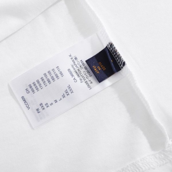 T-shirt Louis Vuitton LV White Colorful Symbols - Image 4