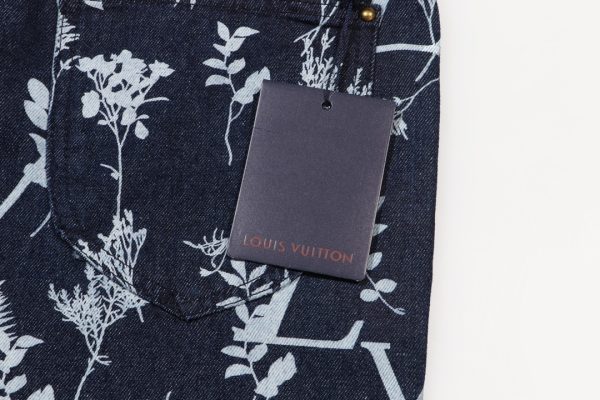 Jeans Louis Vuitton LV Blue Floral Print - Image 7