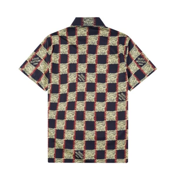 Set Louis Vuitton LV Checkered Print Shorts - Image 2