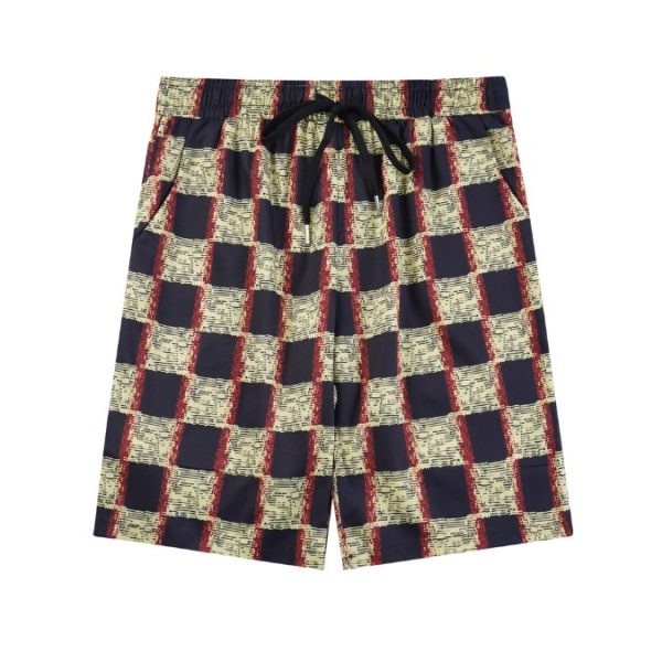 Set Louis Vuitton LV Checkered Print Shorts - Image 4