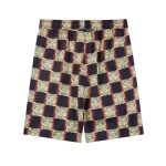 Set Louis Vuitton LV Checkered Print Shorts - Image 5