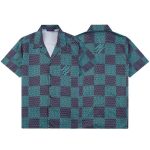 Set Louis Vuitton LV Green Checkered Print - Image 2