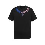T-shirt Louis Vuitton LV Black Gradient Logo