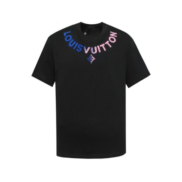 d99218_22507-1.jpg T-shirt Louis Vuitton LV Black Gradient Logo - Image 1