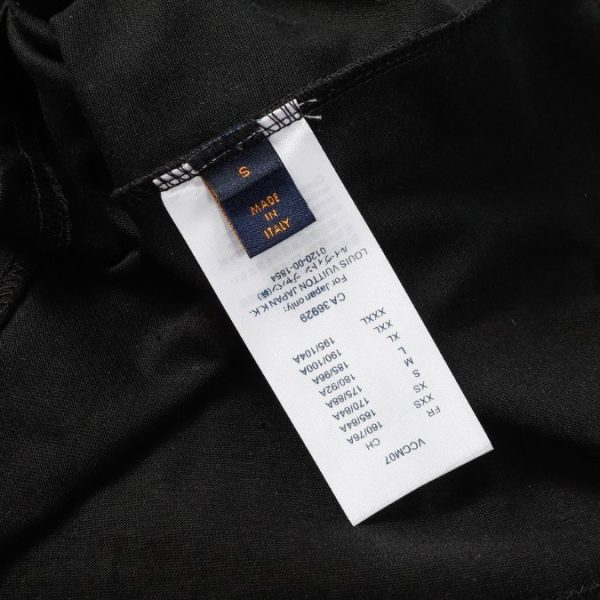 T-shirt Louis Vuitton LV Black Gradient Logo - Image 2