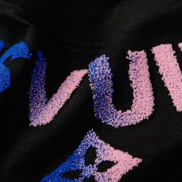 T-shirt Louis Vuitton LV Black Gradient Logo - Image 3