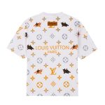T-shirt Louis Vuitton LV White Orange Gray - Image 2