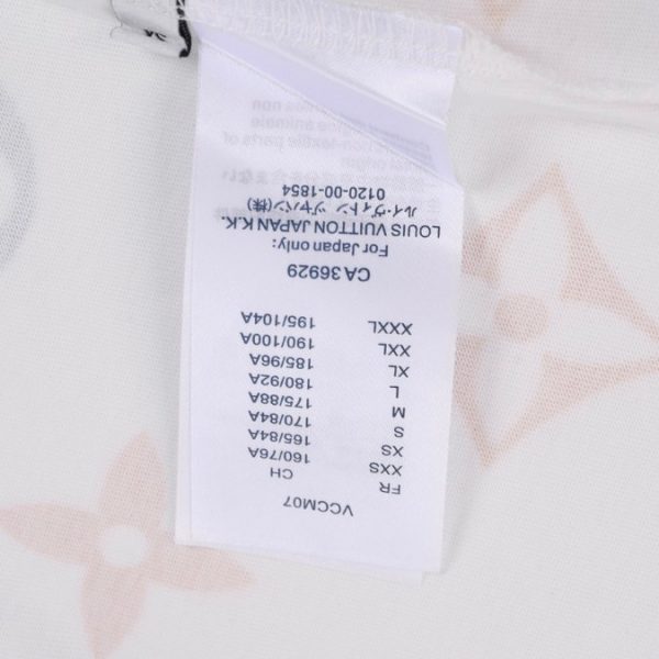 T-shirt Louis Vuitton LV White Orange Gray - Image 3