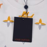 T-shirt Louis Vuitton LV White Orange Gray - Image 5