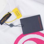 T-shirt Louis Vuitton LV White Pink Logo - Image 5