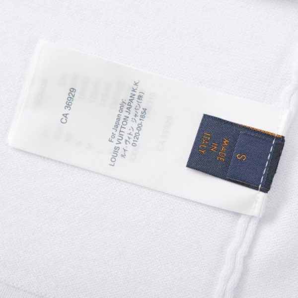 T-shirt Louis Vuitton LV White Pink Logo - Image 6