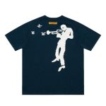 T-shirt Louis Vuitton LV Blue Jazz Design - Image 2