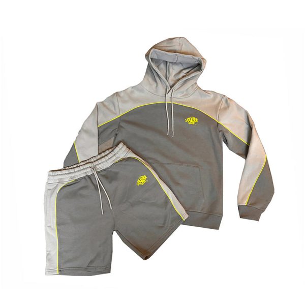 d99301_19283-1.jpg Synaworld Pipe Hoodie & Shorts Set Gray - Image 1
