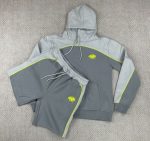 Synaworld Pipe Hoodie & Shorts Set Gray - Image 2