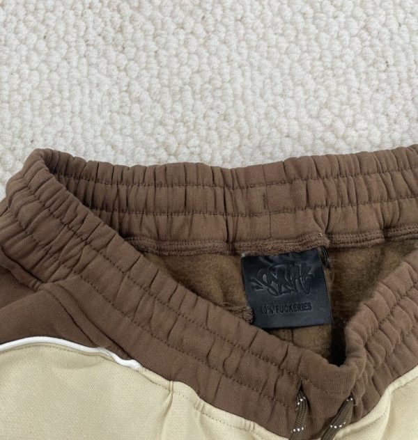 Synaworld Pipe Hoodie & Shorts Set Beige - Image 7