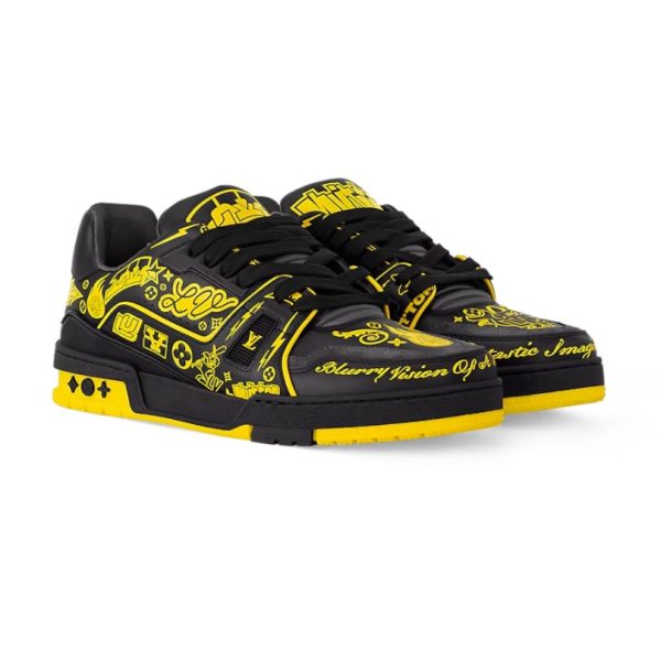 Louis Vuitton LV Trainer Sneaker Black/Yellow - Image 2