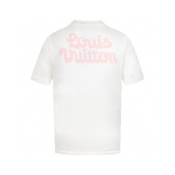 T-shirt Louis Vuitton White Floral Logo - Image 2