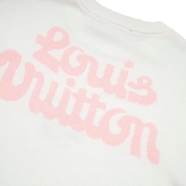 T-shirt Louis Vuitton White Floral Logo - Image 4