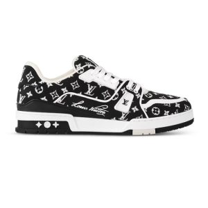 Louis Vuitton Trainer Monogram Black & White Sneakers