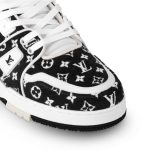 Louis Vuitton Trainer Monogram Black & White Sneakers - Image 6