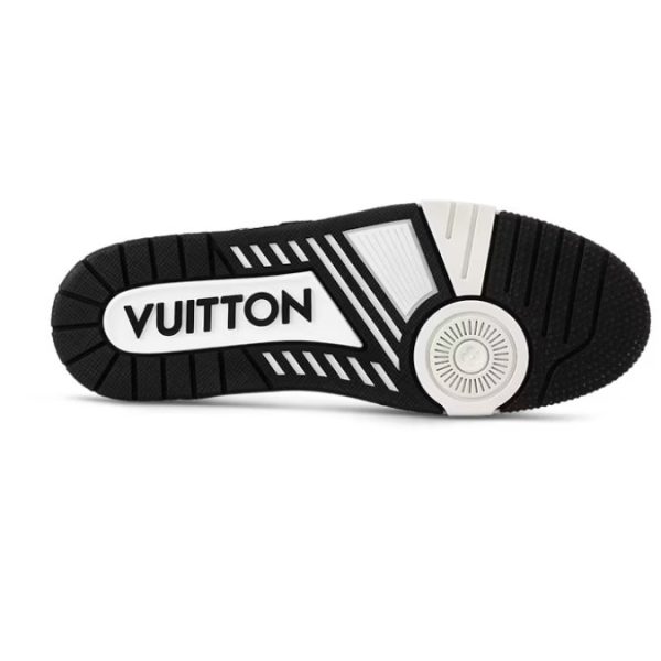 Louis Vuitton Trainer Monogram Black & White Sneakers - Image 8