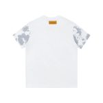 T-shirt Louis Vuitton White Blue Print - Image 2