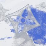 T-shirt Louis Vuitton White Blue Print - Image 5