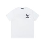 T-shirt Louis Vuitton White Black Logo