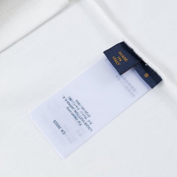 T-shirt Louis Vuitton White Black Logo - Image 6