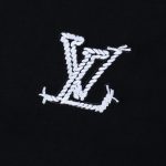 T-shirt Louis Vuitton Black White Logo - Image 5