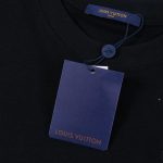 T-shirt Louis Vuitton Black White Logo - Image 6
