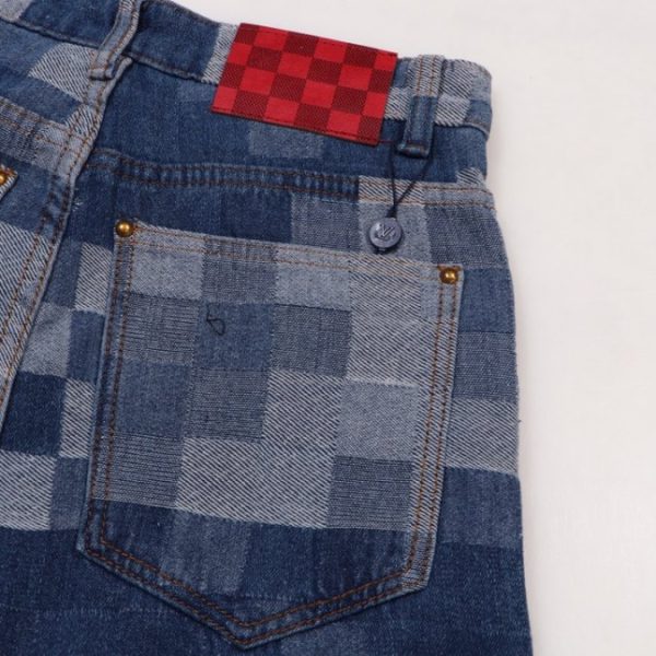 Jeans Louis Vuitton Blue Pixel Patchwork - Image 3