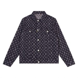 Jacket Louis Vuitton Black Monogram Denim