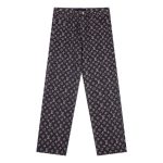 Jeans Louis Vuitton Black Monogram Denim