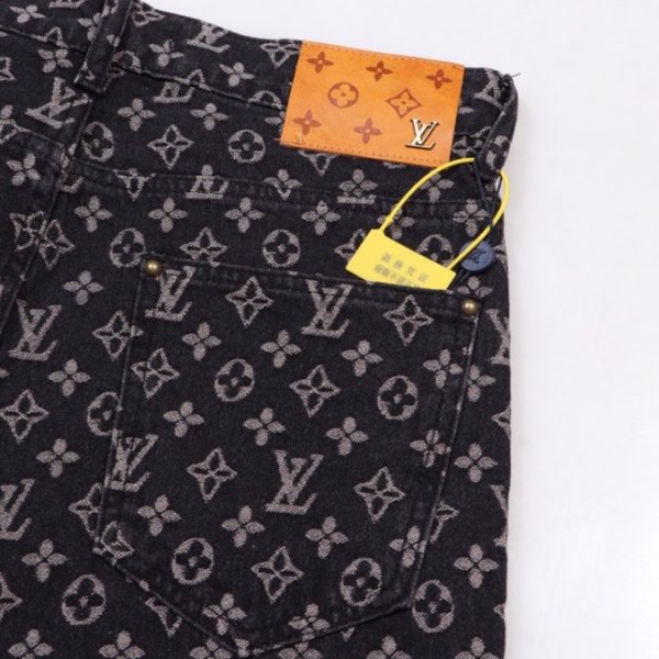 Jeans Louis Vuitton Black Monogram Denim - Image 3